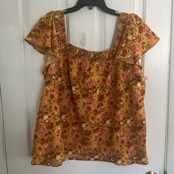 LOFT Flutter Sleeve Top - XXL - Picture 3 of 3